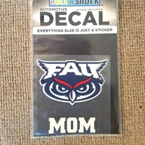 Florida Atlantic University MOM Car Decal
